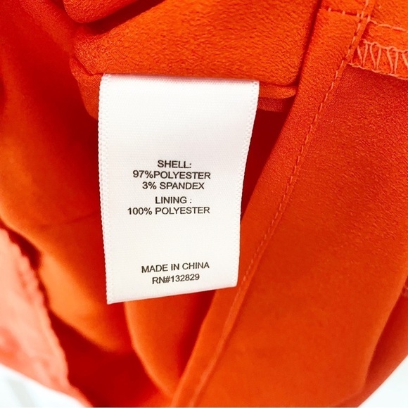 LOVER’S + FRIENDS Revolve Walgrove Ruffle Ruched Mini Dress Fire Orange Party - Picture 13 of 13